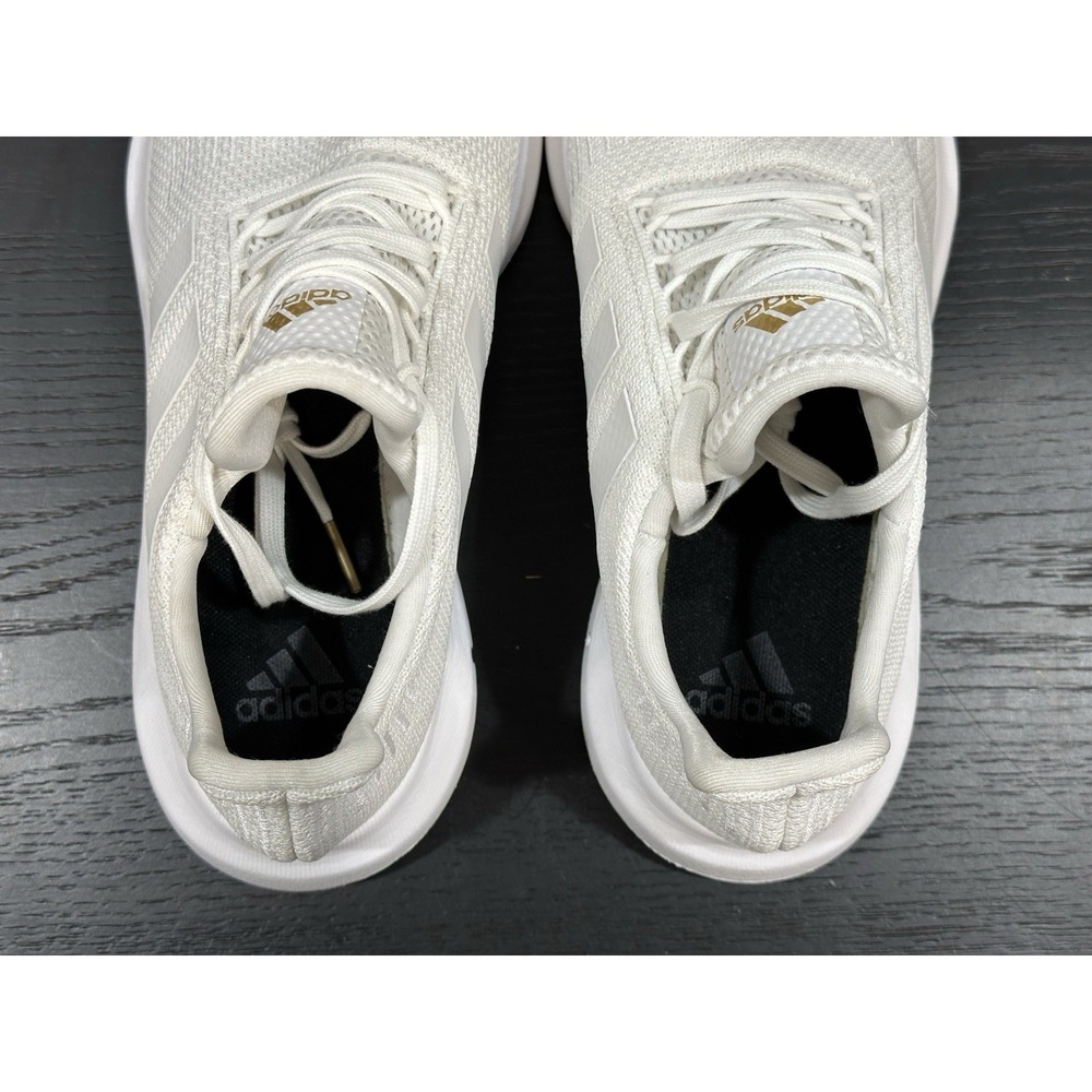 Adidas Swift Run 1.0 Cloud White Gold Metallic Shoes IE7480 Women's Sizes 8 - Picture 5 of 7